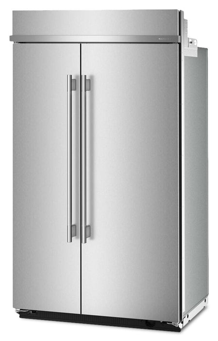 Réfrigérateur encastré KitchenAid de 29,4 pi3 et de 48 po à compartiments juxtaposés - acier inoxydable - KBSN748SPS