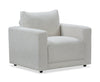 Causeuse Lainey de 65,35 po en tissu avec coussins de dossier amovibles - beige 