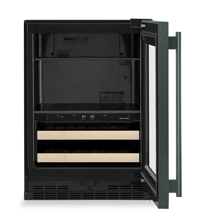 Refroidisseur à boissons KitchenAid de 24 po avec grilles à devant en bois - genièvre - KUBR524SJP