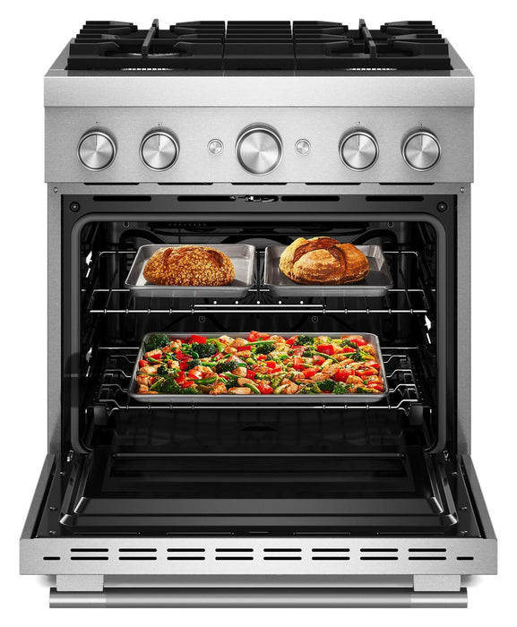 Cuisinière hybride KitchenAid de 4,1 pi3 avec mode de friture à air sans préchauffage - acier inoxydable - KFDS930SSS