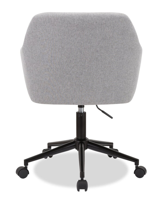 Chaise de bureau pivotante Stevie de 23 po à hauteur réglable - grise 