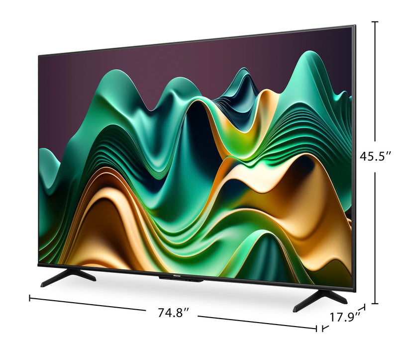 Téléviseur intelligent QLED à mini DEL de Hisense UHD 4K de 85 po à 60 Hz avec HDR10+, Dolby VisionMC et Google TVMC (85U68N)