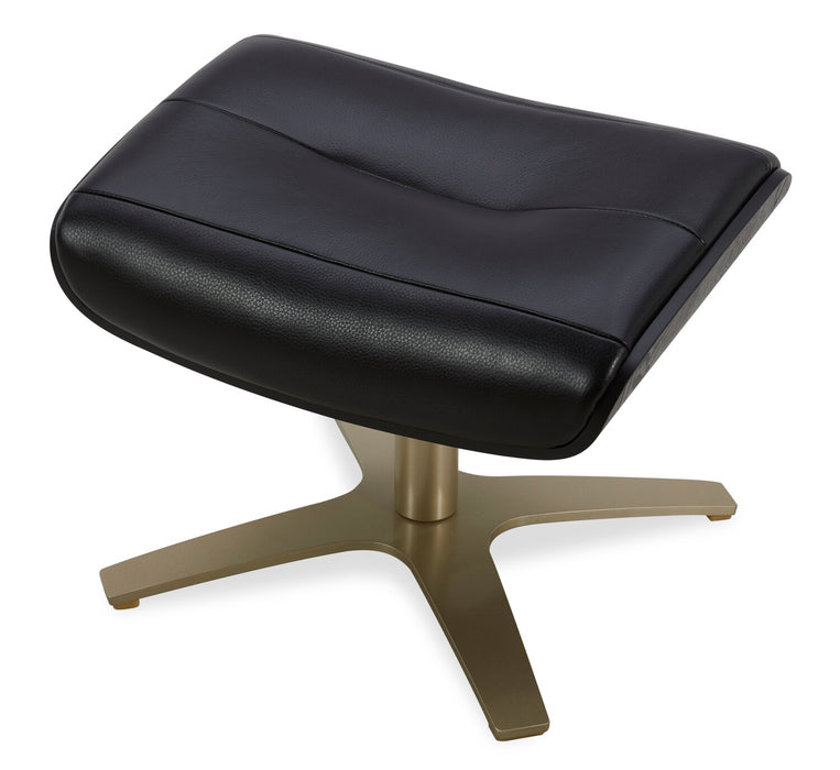 Fauteuil pivotant inclinable Halo en cuir véritable de qualité supérieure avec repose-pieds 