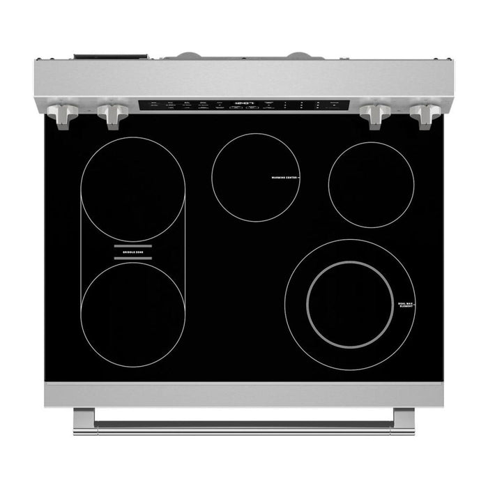 Cuisinière intelligente électrique Maytag de 5,3 pi³ avec friture à air et gril pour l’intérieur - acier inoxydable - YMFES8030RZ