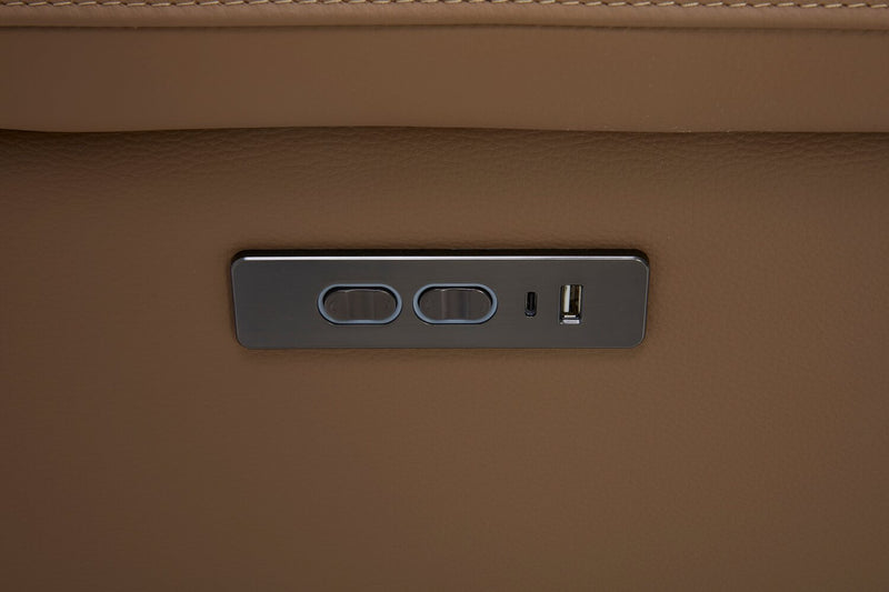  Sofa sectionnel de gauche à inclinaison électrique Valencia 5 pièces - Blanca Macha