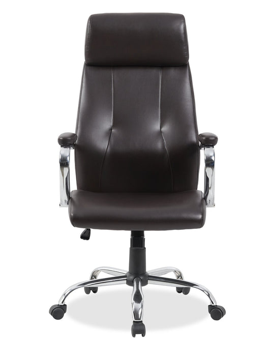 Chaise de bureau Steadman de 24.4 po - brun foncé