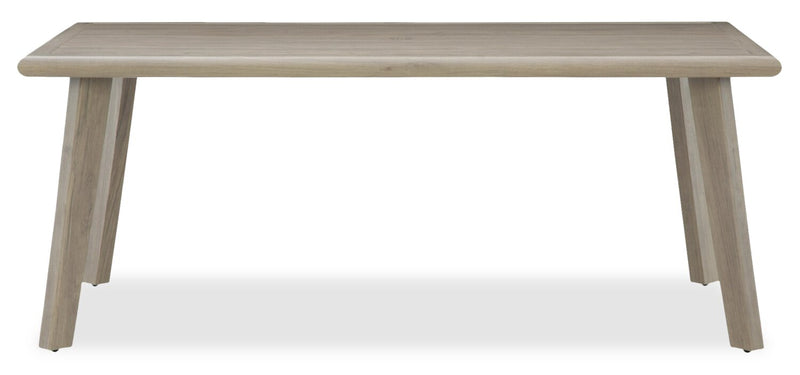 Ensemble Muskoka 7 pièces pour la terrasse à l’extérieur avec table de coin-repas et 6 chaises - osier en résine, aluminium - beige