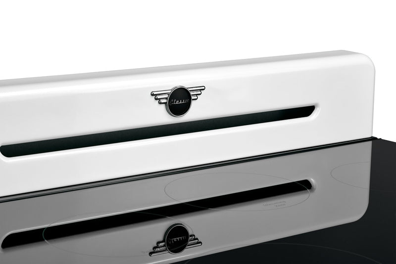 Cuisinière à induction Classic Rétro par Unique de 30 po et de 3,9 pi3 - blanc guimauve - UNQ-30CR IC W 