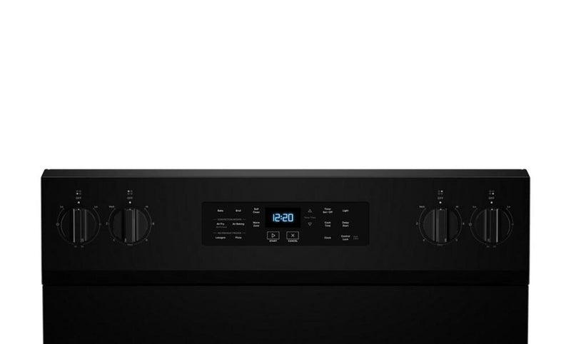 Cuisinière électrique Whirlpool de 5,3 pi3 avec friture à air sans préchauffage - noire - YWFES5030RB