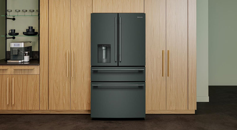 Réfrigérateur KitchenAid de 29 pi3 à portes françaises - genièvre - KRMF436SJP