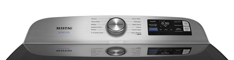 Laveuse intelligente Animal Pet Pro de Maytag à chargement par le haut de 6,0 pi3 - acier minuit - MTW7205RF