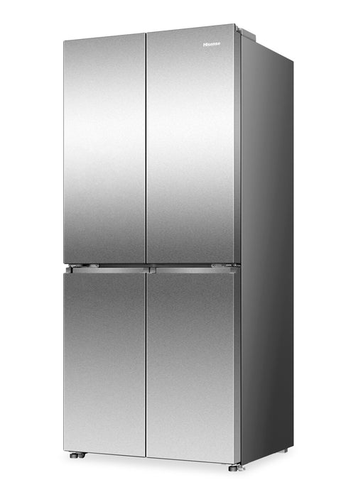 Réfrigérateur Hisense de 17 pi3 et de 31 po de à portes françaises - acier inoxydable résistant aux traces de doigts - RQ17A4CSD