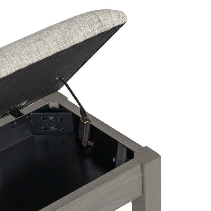 Banc de salle à manger Cove avec rangement - gris