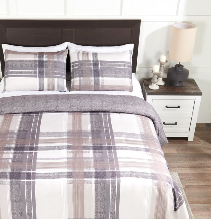 Ensemble d’édredon Conner de 3 pièces pour lit double ou grand lit