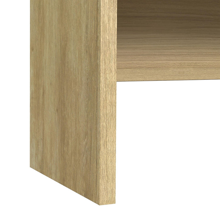 Table de salon moderne Scott Living Lenore de 59 po avec rangement - naturelle