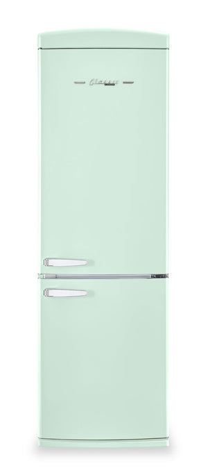 Réfrigérateur Classic Rétro par Unique de 24 po et de 12 pi3 à congélateur inférieur - vert menthe estival - UGP-340L LG AC