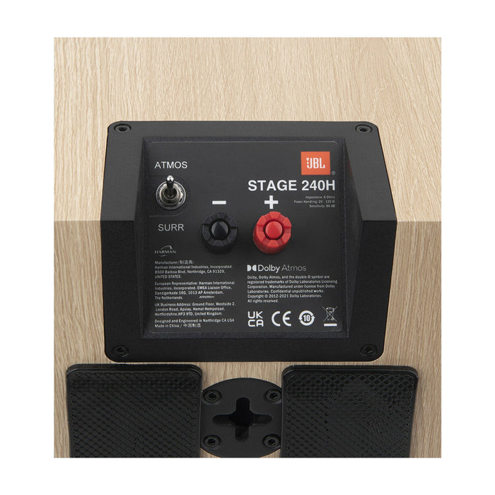 Haut-parleur central JBL Stage 245C à 2,5 voies avec 4 haut-parleurs (JBL245CWHT)