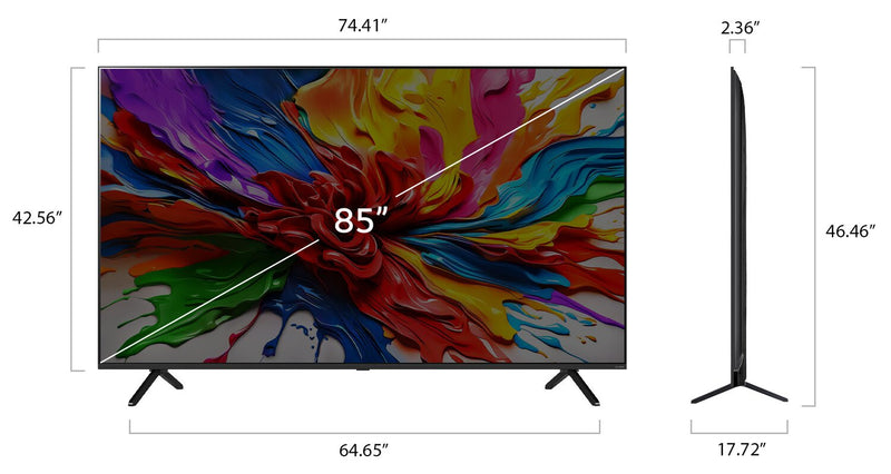 Téléviseur intelligent Mini DEL LG QNED92 UHD 4K de 85 po avec webOS (85QNED92AUA.ACCQ) - modèle 2025