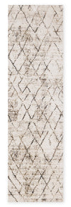 Carpette lavable Fresh crème à motif géométrique - 2 pi 0 po x 6 pi 7 po