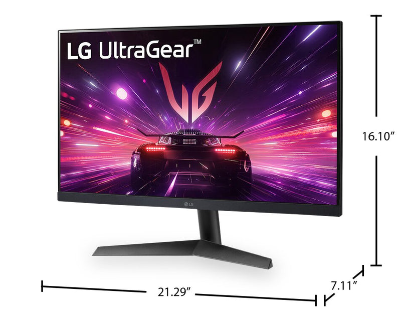 Moniteur de jeu IPS UltraGearMC de LG Full HD à 180 Hz et à 1 ms (GàG) avec HDR10 (24GS60F-B) 