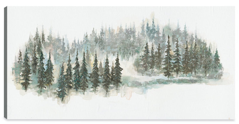 Œuvre d’art « Pine Trees » sur toile - 24 po x 48 po