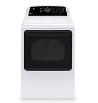  Sécheuse électrique GE de 7,4 pi³ - blanche et or rose - GTD69EBPYWR