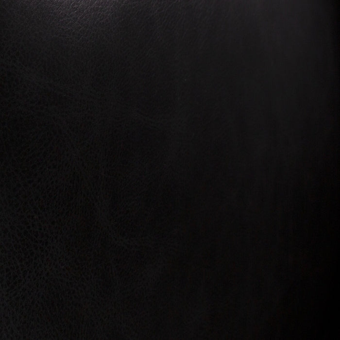 Fauteuil Melrose de 36,5 po en cuir véritable de qualité supérieure avec pattes en métal - noir