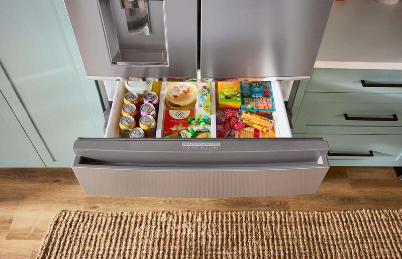 Réfrigérateur Whirlpool de 22 pi3 et de 36 po de profondeur comptoir véritable à portes françaises - acier inoxydable - WRMC5036RZ