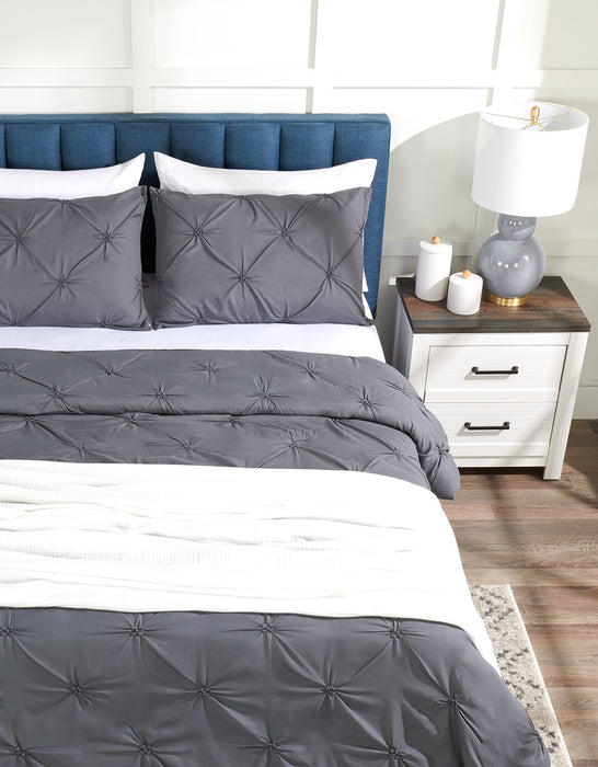 Couverture Veranda & Grove en coton à 4 couches pour très grand lit - blanche