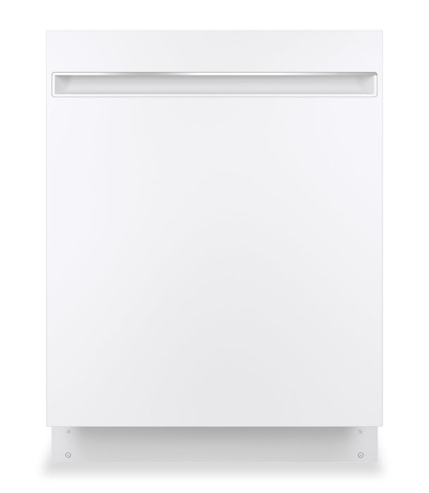 Lave-vaisselle encastré GE de 24 po avec broyeur d’aliments solides PiranhaMC - blanc - GDT225SGLWW\t