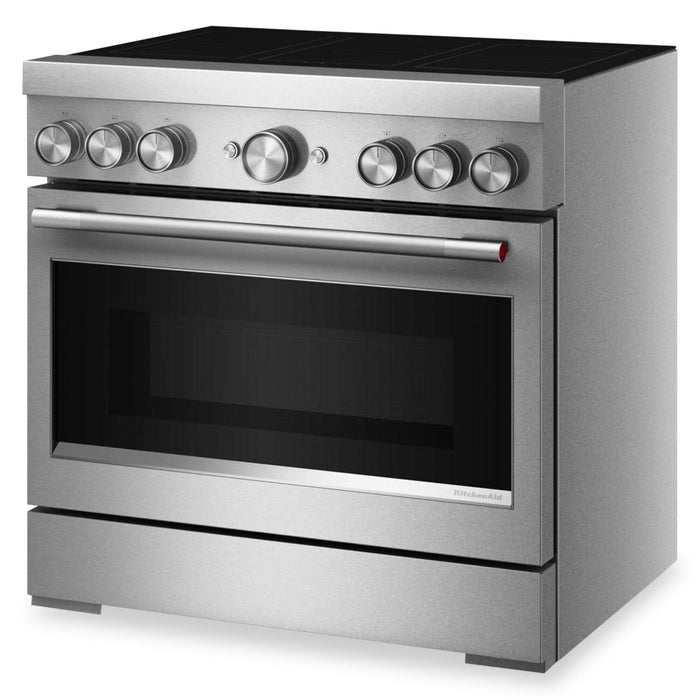 Cuisinière à induction KitchenAid de 5,1 pi3 et de 36 po avec friture à air sans préchauffage - acier inoxydable - KFIS936SSS