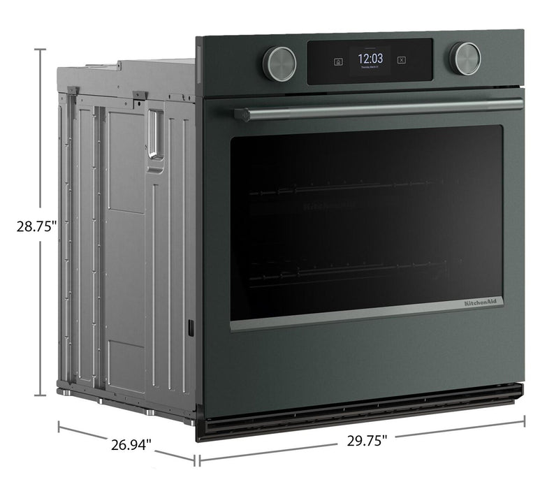 Four mural simple électrique intelligent KitchenAid de 30 po - genièvre - KOES730SJP