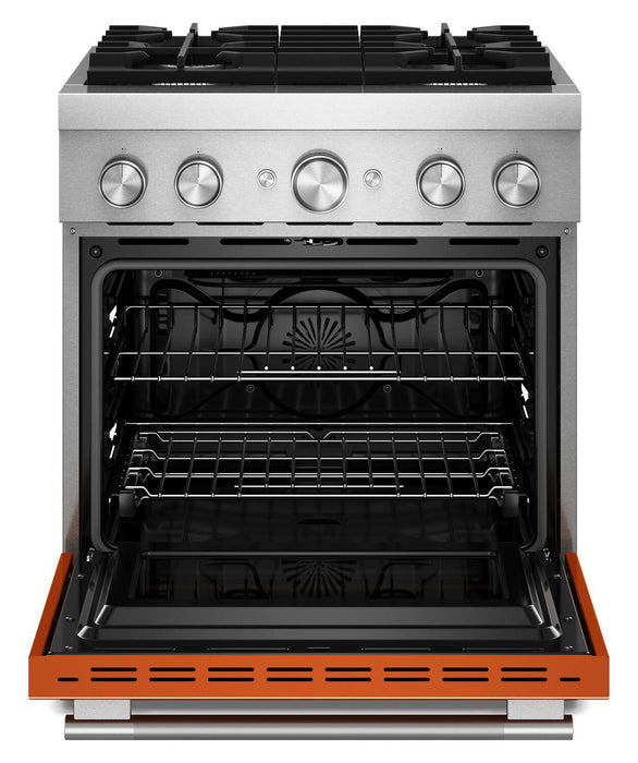 Cuisinière hybride KitchenAid de 4,1 pi3 avec mode de friture à air sans préchauffage - orange brûlée - KFDS930SSC