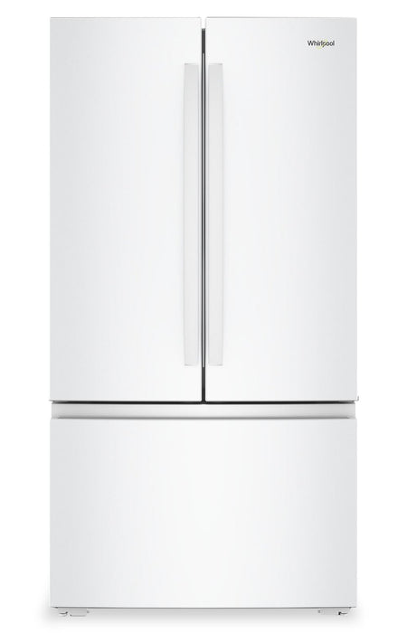 Réfrigérateur Whirlpool de 24 pi3 et de 36 po de profondeur comptoir véritable à portes françaises - blanc - WRFC3036RW