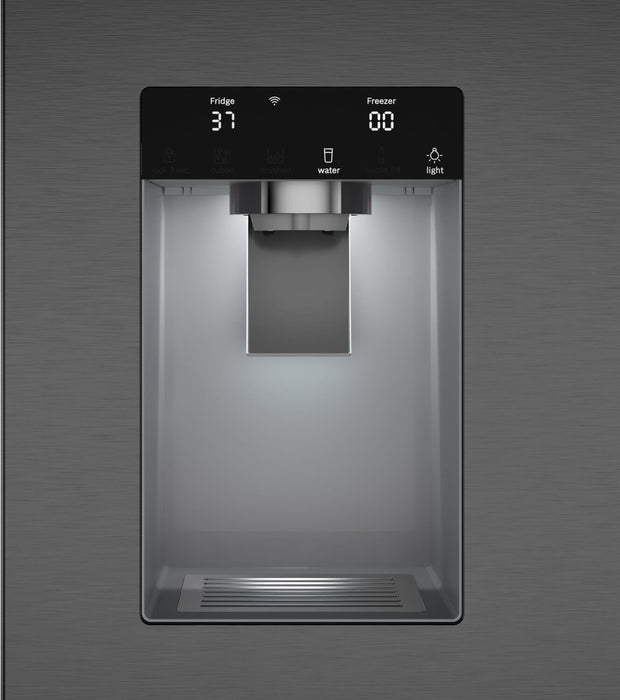 Réfrigérateur Bosch Série 500 de 36 po et de 26 pi3 à portes françaises - acier inoxydable noir - B36FD52SNB 