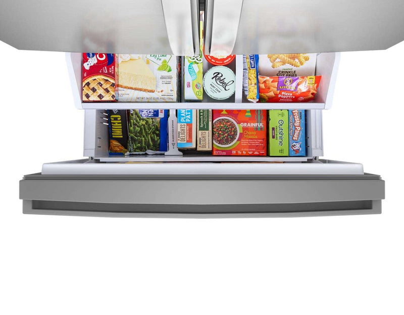 Réfrigérateur Whirlpool de 24 pi3 et de 36 po de profondeur comptoir véritable à portes françaises - acier inoxydable - WRFC3036RZ