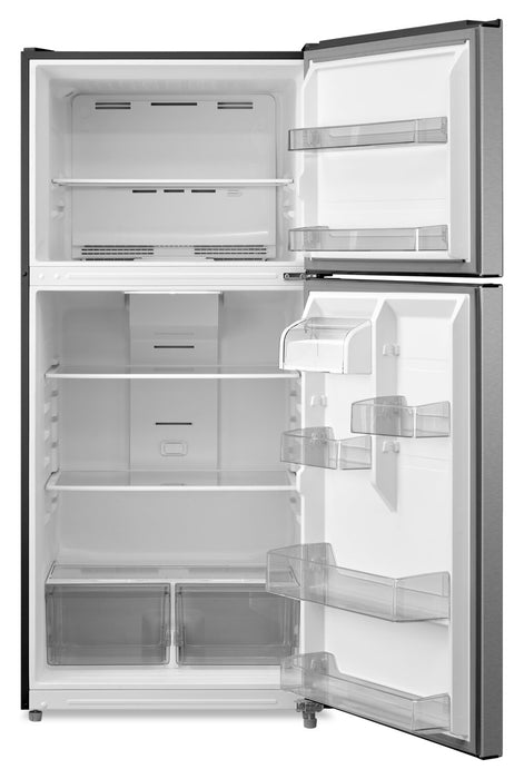 Réfrigérateur Midea de 20,5 pi³ et de 30 po à congélateur supérieur - acier inoxydable - MRT21D2BST