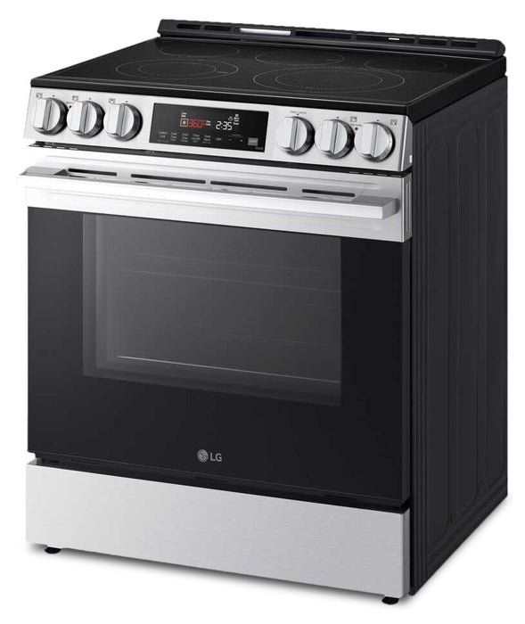Cuisinière intelligente électrique LG de 6,3 pi³ avec EasyCleanMD - acier inoxydable résistant aux taches - LSEL6333XE