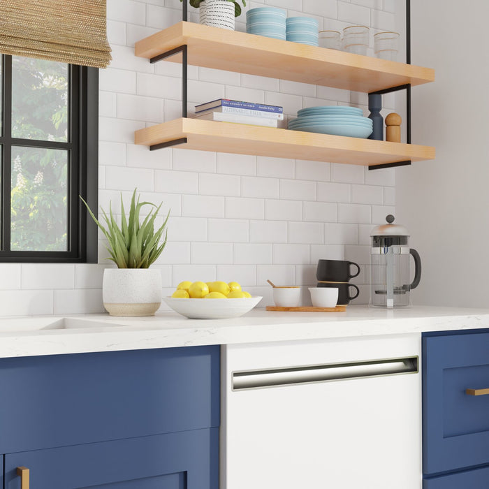 Lave-vaisselle GE de 24 po et de 50 dBA avec commandes sur le dessus et séchage - blanc - GBT500SGVWW