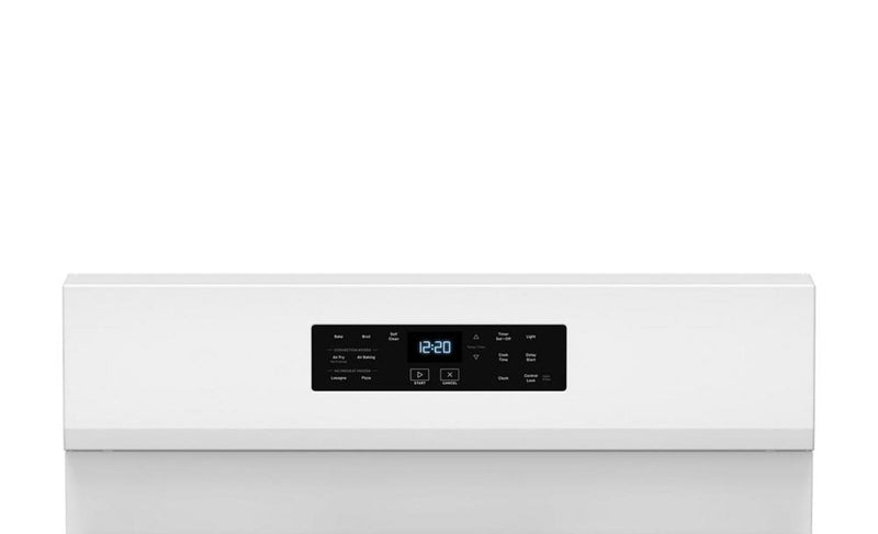 Cuisinière à gaz Whirlpool de 5 pi³ avec friture à air et autonettoyage - blanche - WFGS5030RW