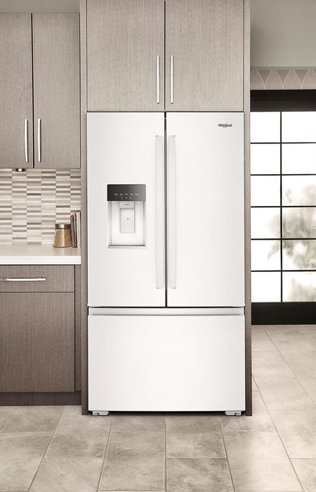 Réfrigérateur Whirlpool de 36 po et de 23,4 pi3 à portes françaises - blanc - WRFC5036RW