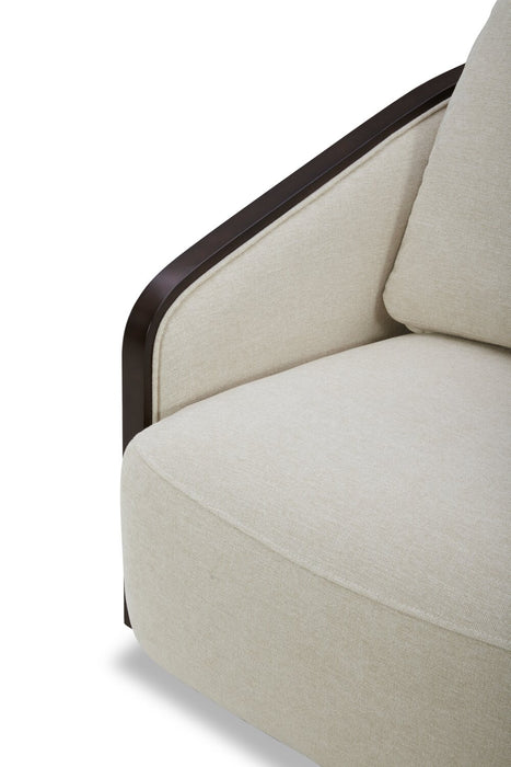 Fauteuil d’appoint pivotant Dolce - taupe