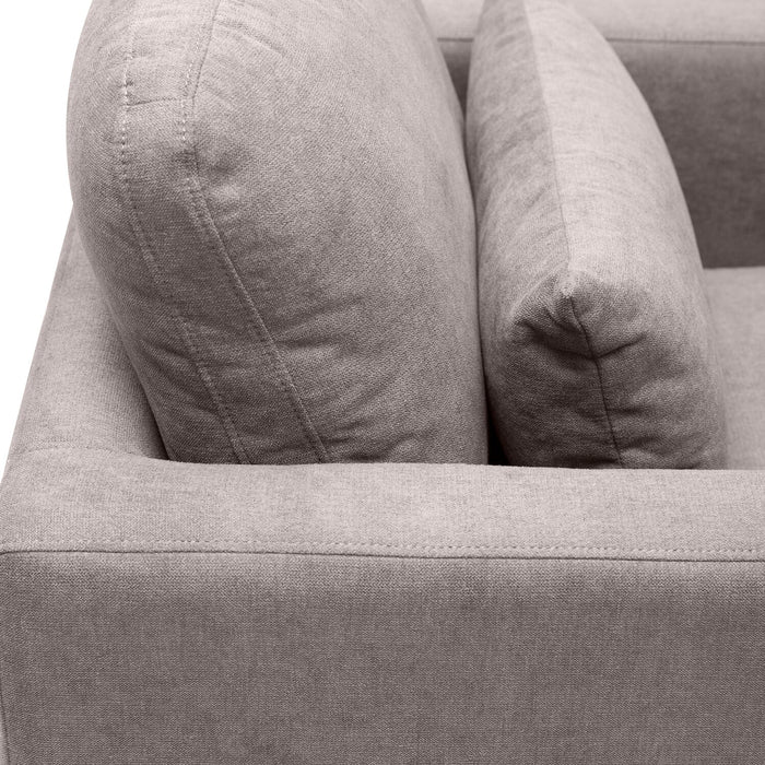 Fauteuil Kortlyn de 33 po en tissu d’apparence lin - gris