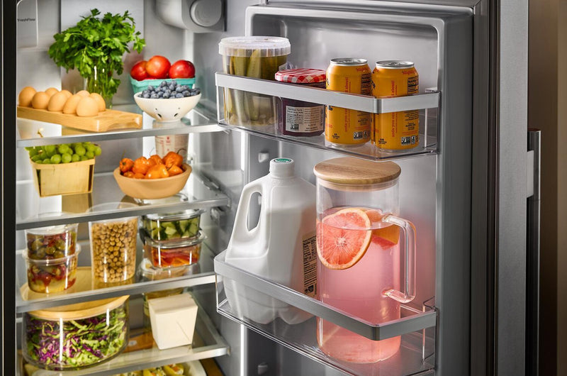 Réfrigérateur KitchenAid de 21 pi3 et de 36 po de profondeur comptoir  - acier inoxydable résistant aux traces de doigts - KRSC536RPS