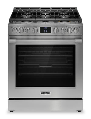 Cuisinière à gaz Frigidaire Professional de 6 pi³ avec convection totale et friture à air - acier inoxydable Smudge-ProofMD - PCFG3080AF