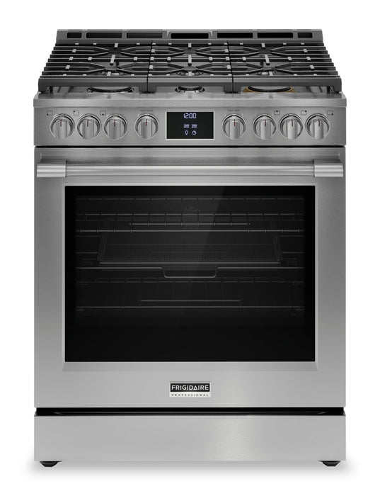 Cuisinière à gaz Frigidaire Professional de 6 pi³ avec convection totale et friture à air - acier inoxydable Smudge-ProofMD - PCFG3080AF