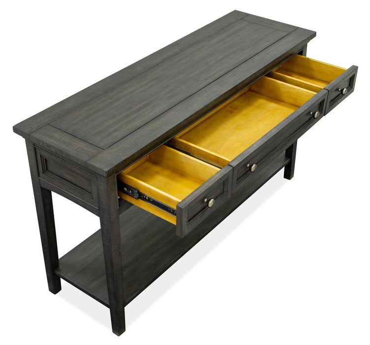 Table de salon traditionnelle Hanson de 50 po en pin - graphite