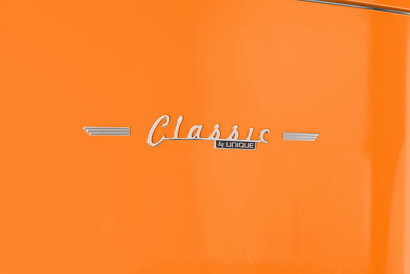 Réfrigérateur Classic Rétro d’Unique de 28 po et de 17 pi3 à congélateur inférieur - orange - UNQ-455L O AC