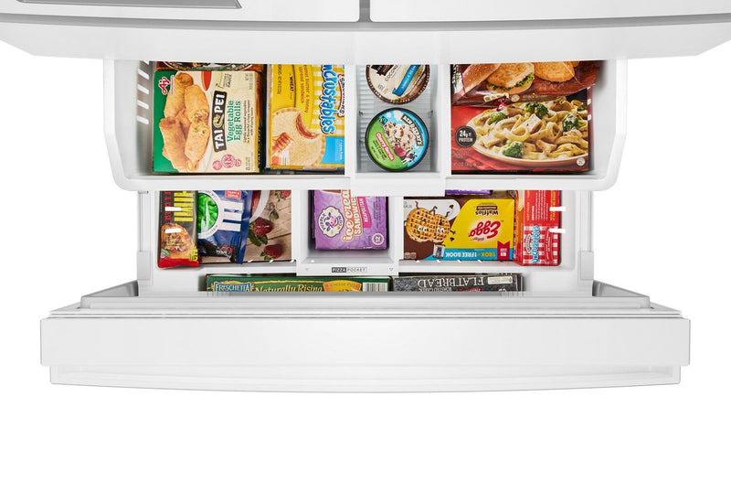 Réfrigérateur Whirlpool de 36 po et de 29 pi3 à portes françaises - blanc - WRMF3636SW