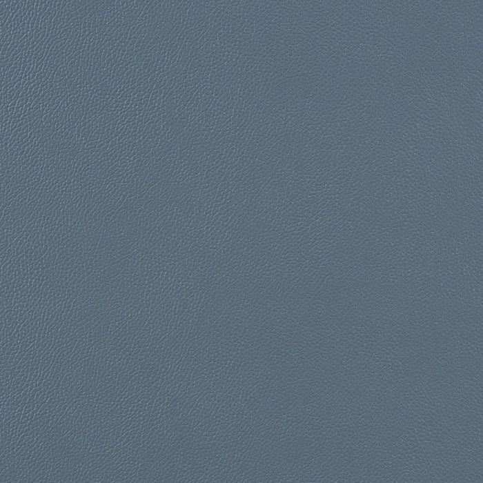 Fauteuil d’appoint Enzo de 26 po en cuir véritable avec capitonnage en biscuit, accoudoirs rectilignes et pattes en bois - bleu